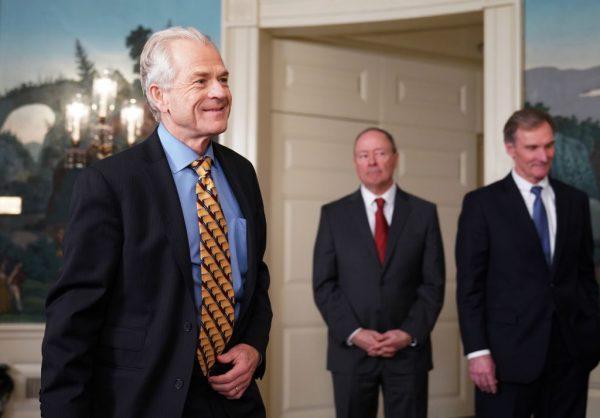 Director of Trade and Industrial Policy Peter Navarro arrives before President Donald Trump signs trade sanctions against China, in the Roosevelt Room of the White House on March 22. (MANDEL NGAN/AFP/Getty Images)