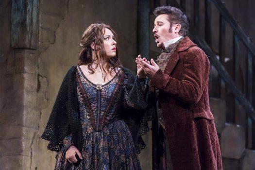 Sonya Yoncheva as Luisa and Piotr Beczala as Rodolfo. (Chris Lee / The Metropolitan Opera)