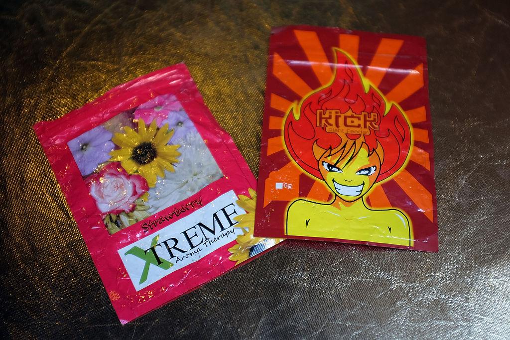 Packets of K2 or 'spice', a synthetic marijuana drug, are seen in a file photo. (Spencer Platt/Getty Images)