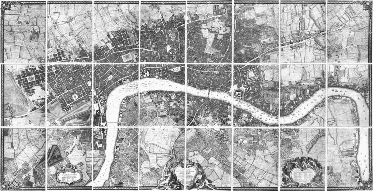 John Rocque's map of London from 1746. (Public Domain)