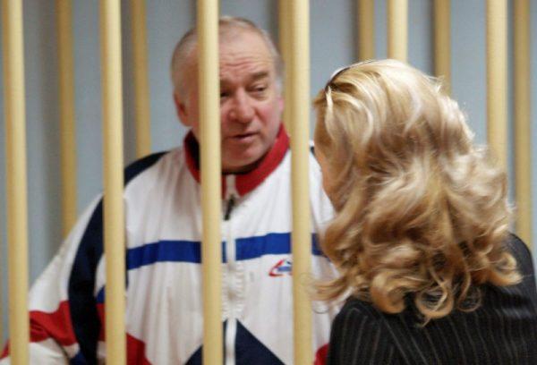 Sergei Skripal, a former colonel of Russia's GRU military intelligence service, looks on inside the defendants' cage as he attends a hearing at the Moscow military district court, Russia August 9, 2006. (Kommersant/Yuri Senatorov via Reuters)