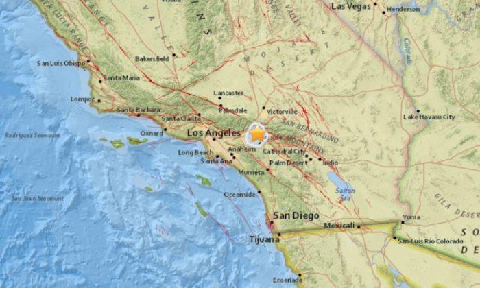3.0-Magnitude Earthquake Felt in Southern California