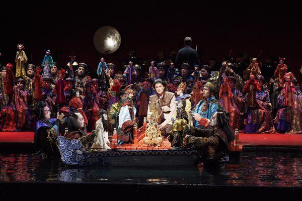 The fairy tale world of ancient China with intricate costumes, water puppetry, and more in "The Nightingale and Other Short Fables." (Michael Cooper)