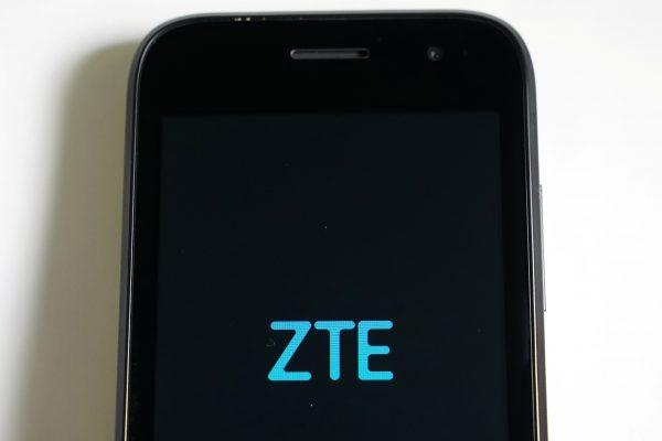 A ZTE smartphone is pictured on April 17, 2018. (Carlo Allegri/Illustration/Reuters)