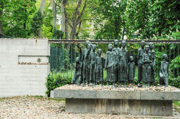 Holocaust memorial sculpture at the Old Jewish Cemetery on Grosse Hamburger Strasse. (Carole Jobin)