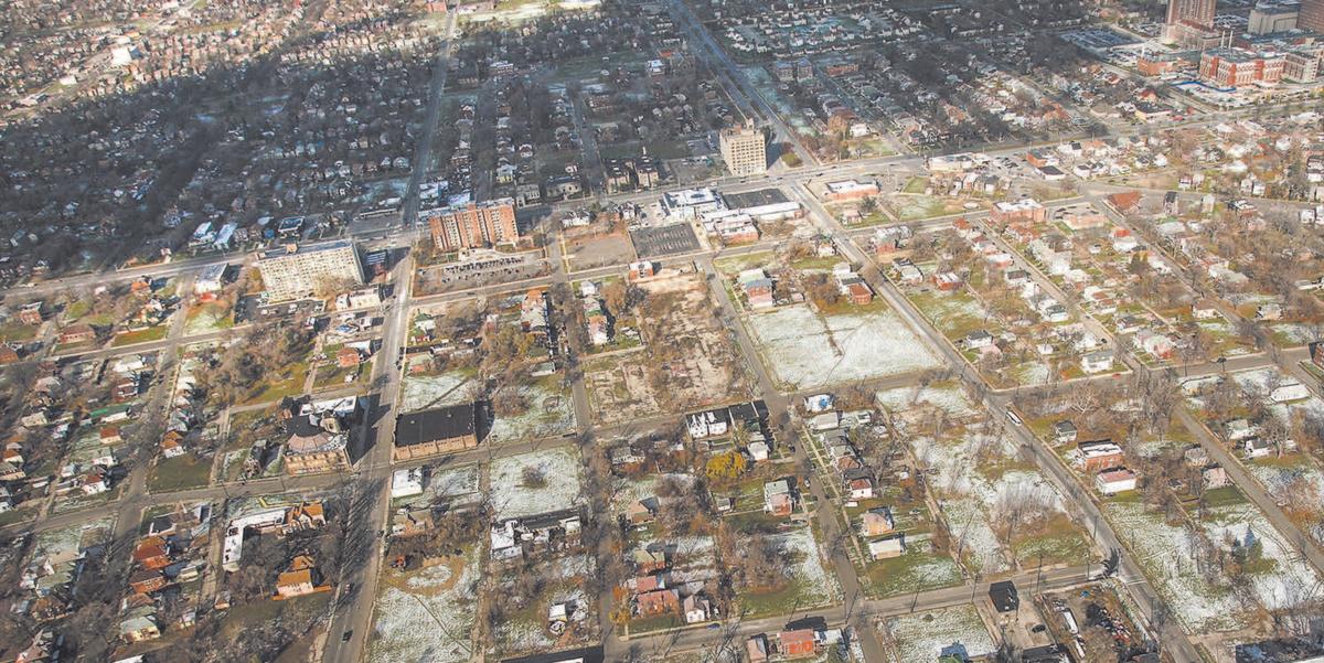 A neighborhood with empty lots in Detroit. The Opportunity Zones program is designed to bring investments and jobs to economically distressed areas. (Spencer Platt/Getty Images)
