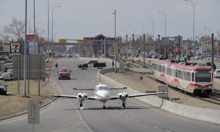 ‘Grateful there were no injuries:’ Small Plane Touches Down on Calgary Street