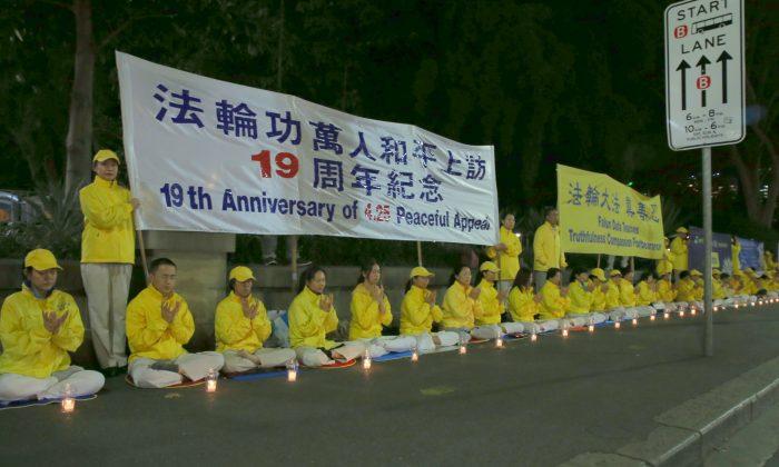 Candlelight Vigil Marks 19th Year of Peaceful Appeal, Receives Strong Support From Sydneysiders