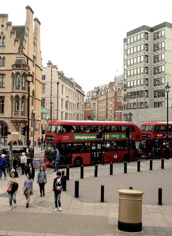 London's double-decker buses. (Carole Jobin)