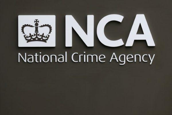 A sign is seen outside the National Crime Agency (NCA) headquarters in London Oct. 7, 2013. (Stefan Wermuth /Reuters)