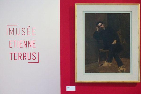 A self-portrait of the French painter Etienne Terrus displayed at the museum dedicated to the artist, in Elne, France, on April 28. (Raymond Roig/AFP/Getty Images)