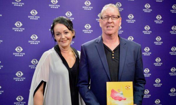 Monique Bradley and Pete Ward enjoyed an evening performance by Shen Yun Performing Arts at the Aotea Centre, ASB Theatre, Auckland, on Feb. 17, 2018. (NTD Television)