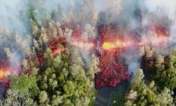 Hawaii Volcano Spews Lava 200 Feet in the Air,  Destroys 26 Homes