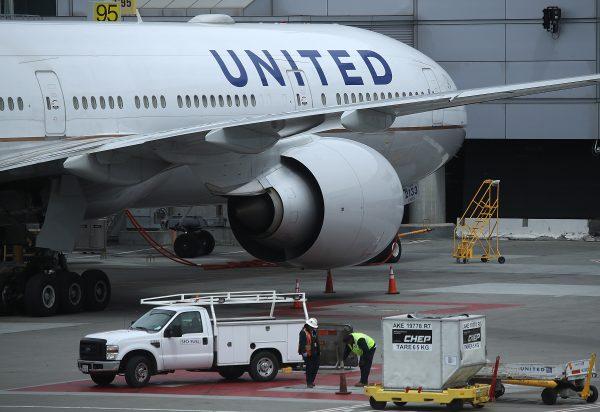 United Airlines planes sit on the tarmac at San Francisco International Airport in San Francisco, California on April 18, 2018. (Justin Sullivan/Getty Images)