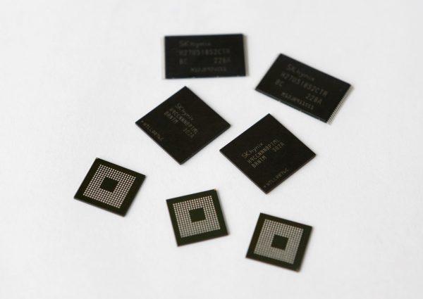 Mobile memory chips made by chipmaker SK Hynix are seen in this picture illustration taken in Seoul on May 10, 2013. (Lee Jae-Won/Reuters)