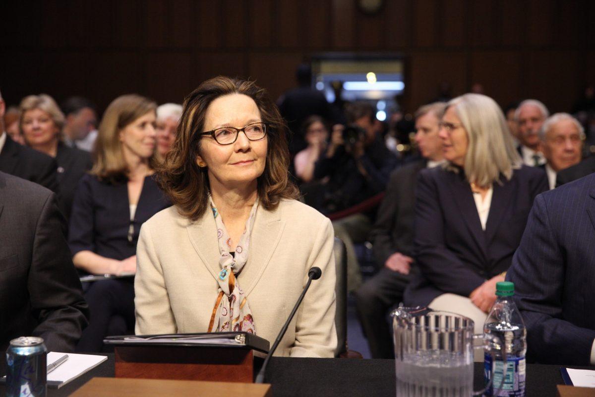 Gina Haspel, the nominee to lead the CIA, testifies before the Senate Intelligence Committee on May 9, 2018. (Samira Bouaou/Epoch Times)