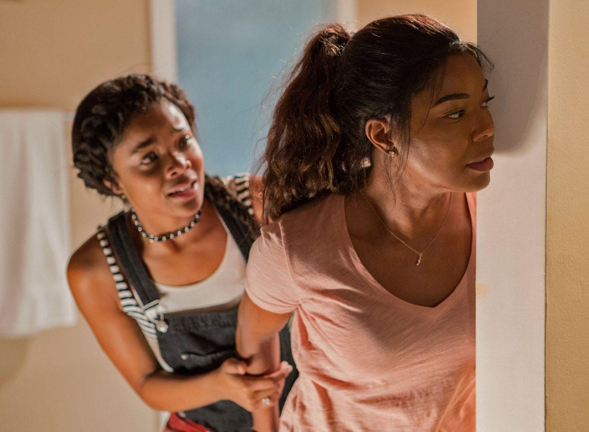 Ajiona Alexus (L) and Gabrielle Union in "Breaking In." (Universal Pictures)