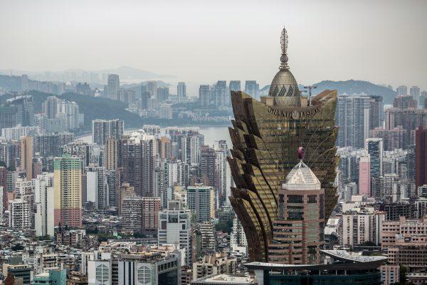 A general view shows the skyline in Macau on May 12, 2015. (Anthony Wallace/AFP/Getty Images)