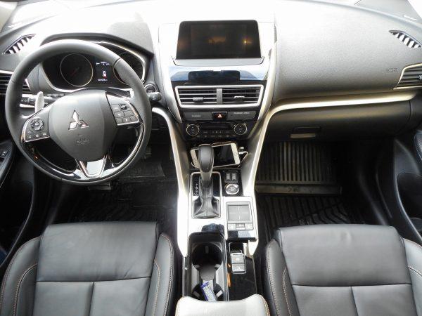The interior of the Eclipse Cross. (Benjamin Yong)