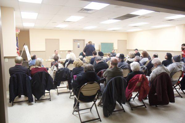 BKAA attorney John Lyons speaks at the March 15, 2018 Fallsburg ZBA meeting. (Holly Kellum/The Epoch Times)