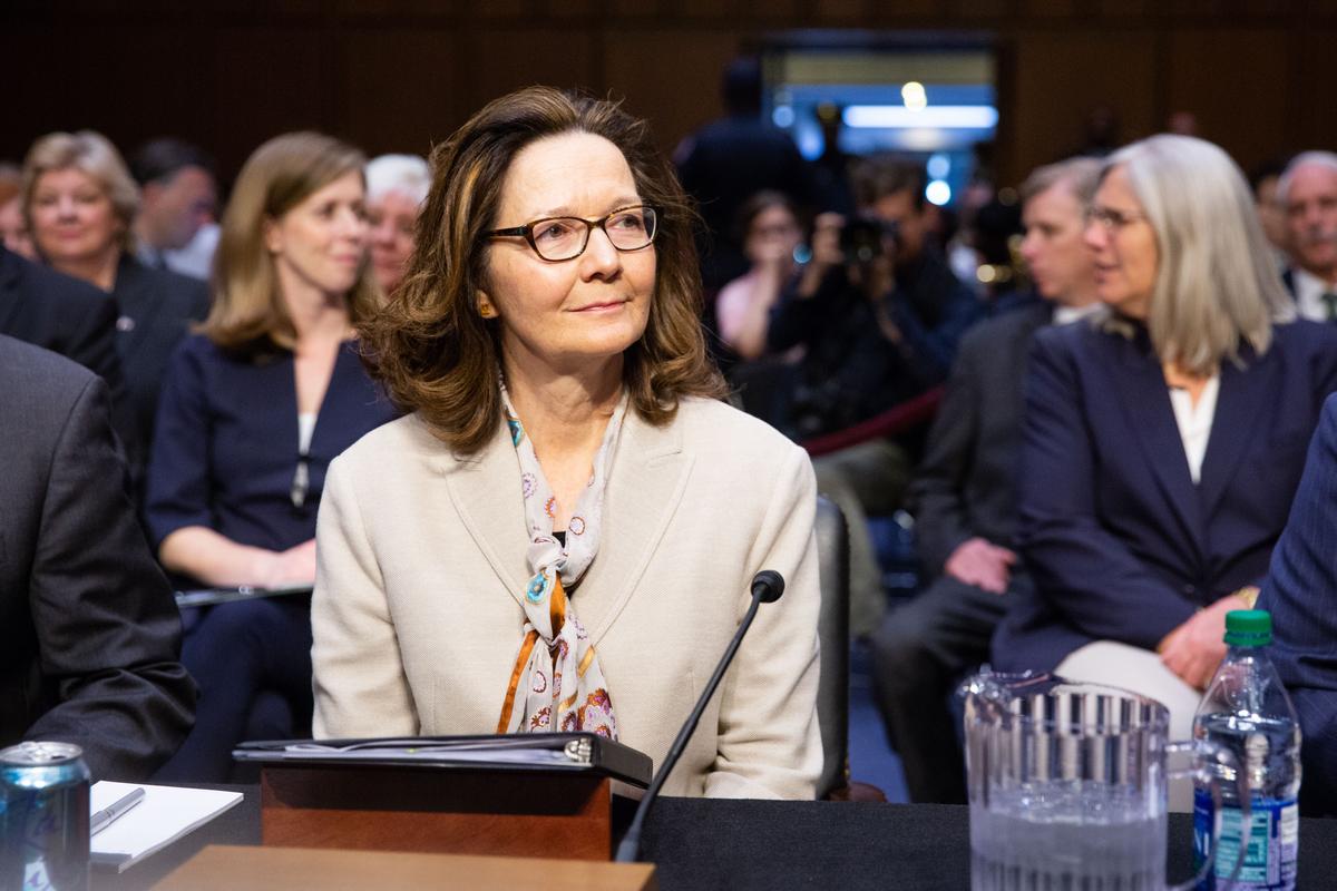 CIA Director nominee Gina Haspel arrives at her confirmation hearing before the Senate (Select) Committee on Intelligence in Washington on May 9, 2018. If confirmed, Haspel will succeed Mike Pompeo to be the next CIA director. (Samira Bouaou/The Epoch Times)