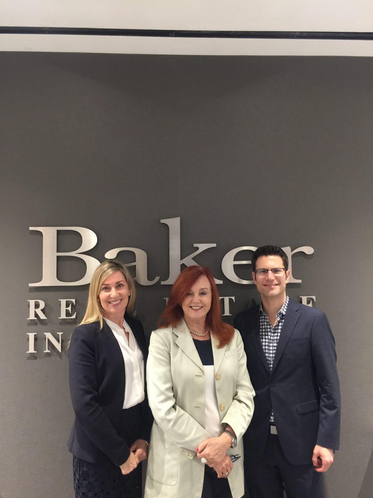 (L to R) Debbie Lafave, senior vice president of Baker Real Estate, Barbara Lawlor, CEO and president, and vice president Harley Nakelsky. (Courtesy of Baker Real Estate)