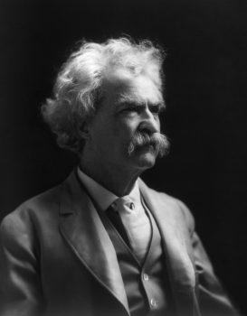 Mark Twain was the spokesman for the Society for the Suppression of Unnecessary Noise in New York. (Library of Congress's Department of Prints and Photographs)