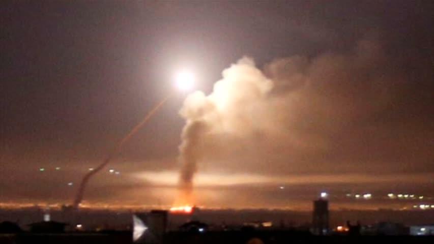 In May, Iranian forces launched missiles on Israeli army outposts in the Golan Heights from Syria (Syria TV/Screenshot)