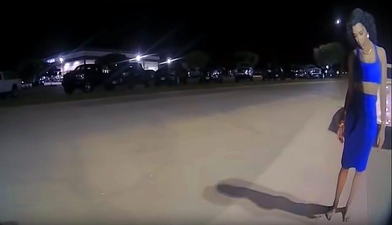 A shaky field sobriety test (Screenshot/Facebook Texas Department of Public Safety)