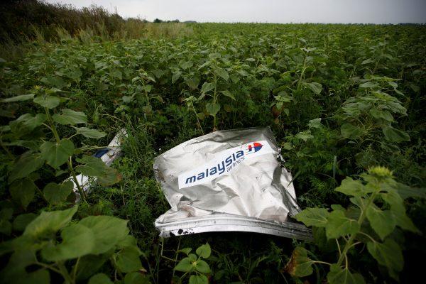 Debris from the Malaysia Airlines Boeing 777 which crashed over Ukraine lies on the ground near the village of Rozsypne in the Donetsk region, Ukraine, July 18, 2014. (Reuters/Maxim Zmeyev/File Photo)