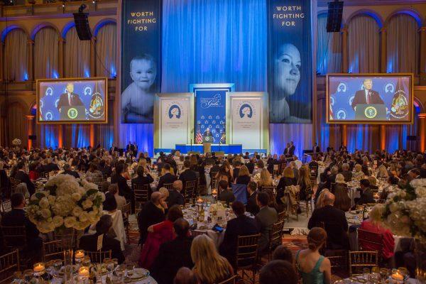 The Susan B. Anthony List’s 11th annual Campaign for Life Gala at the National Building Museum in Washington, on May 22. (Lisa Fan/The Epoch Times)