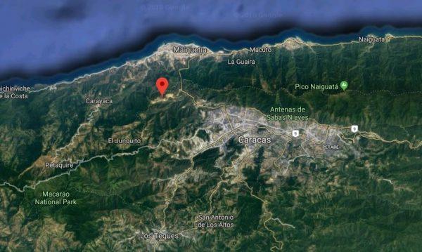 Ciudad Caribia west of Caracas, Venezuela. (Screenshot via Google Maps)
