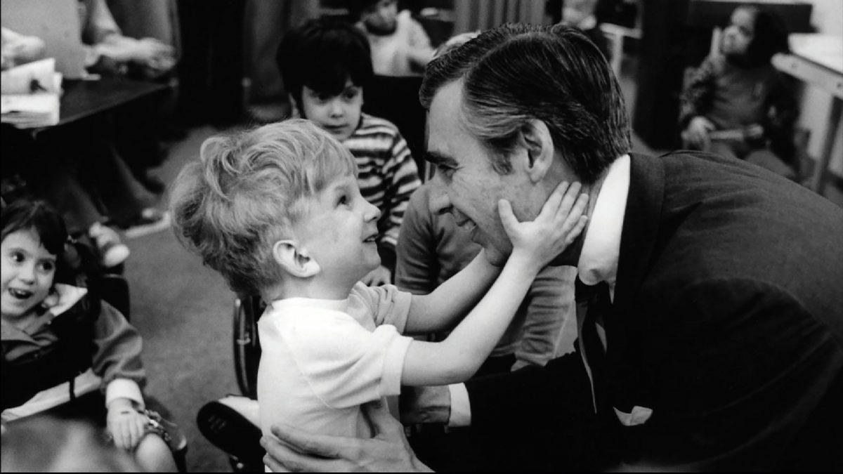 Fred Rogers meets with a disabled boy in the film “Won’t You Be My Neighbor,” a Focus Features release. (Jim Judkis/Focus Features)
