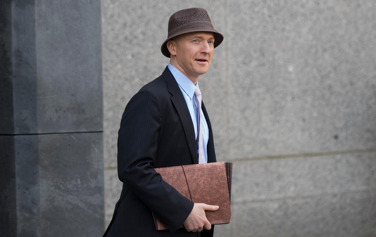 Former Trump campaign associate Carter Page arrives at a courthouse in New York City, N.Y., on April 16, 2018. (Drew Angerer/Getty Images)