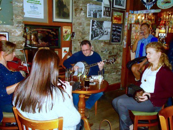 Traditional music at McGrorys in Culdaff. (Susan James)