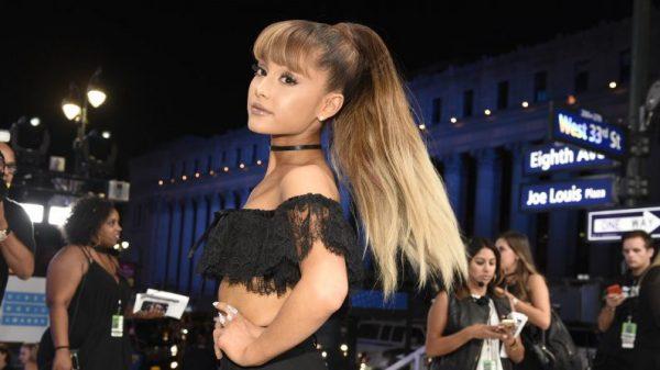 Ariana Grande arrives at the MTV Video Music Awards at Madison Square Garden in New York on Aug. 28, 2016. (Chris Pizzello/Invision/AP, File)