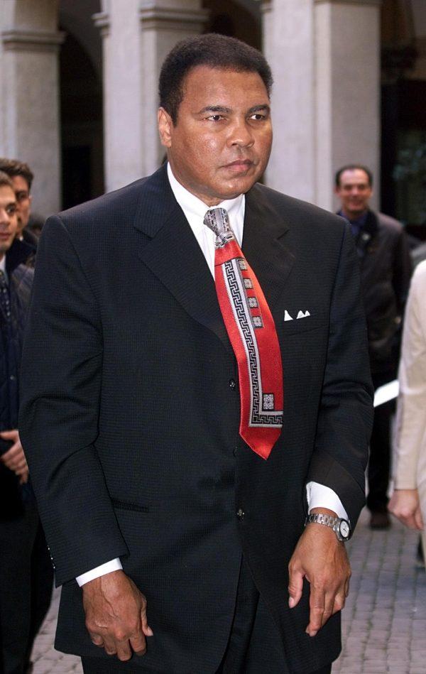 Muhammad Ali at the Palazzo Chigi in Rome on Dec. 7, 1999. (Gabriel Bouys/AFP/Getty Images)