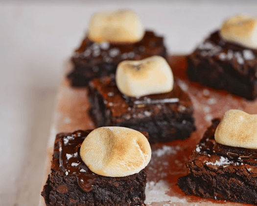 Salt Slab Chocolate Brownie S’mores