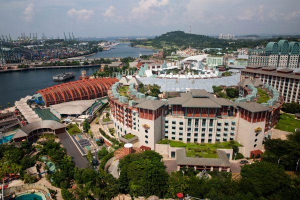 Sentosa Island in Singapore on June 11, 2018, where the summit between President Donald Trump and North Korean leader Kim Jong Un is set to take place on June 12. (Samira Bouaou/The Epoch Times)