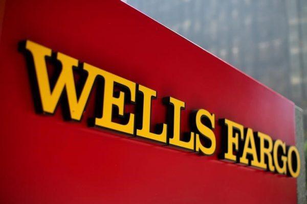 A Wells Fargo bank sign is pictured in downtown Los Angeles, California Aug. 10, 2017. (REUTERS/Mike Blake/File Photo)