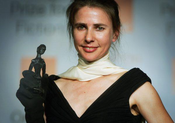 Author Lionel Shriver, writer of 'We Need To Talk About Kevin' and winner of the Orange Prize For Fiction, poses for a photograph after receiving her prize, June 7, 2005 in London. (Bruno Vincent/Getty Images)