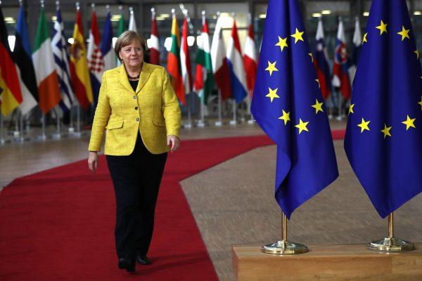 Chancellor of Germany Angela Merkel arrives for the European Union leaders summit at the European Council on Dec. 14, 2017 in Brussels, Belgium. (Dan Kitwood/Getty Images)