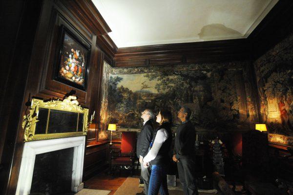 A painting by Cornelis de Heem in its home at Dyrham Park in South Gloucestershire, England, the decor of which is influenced by the Dutch style throughout. (National Trust Images/Barry Batchelor)