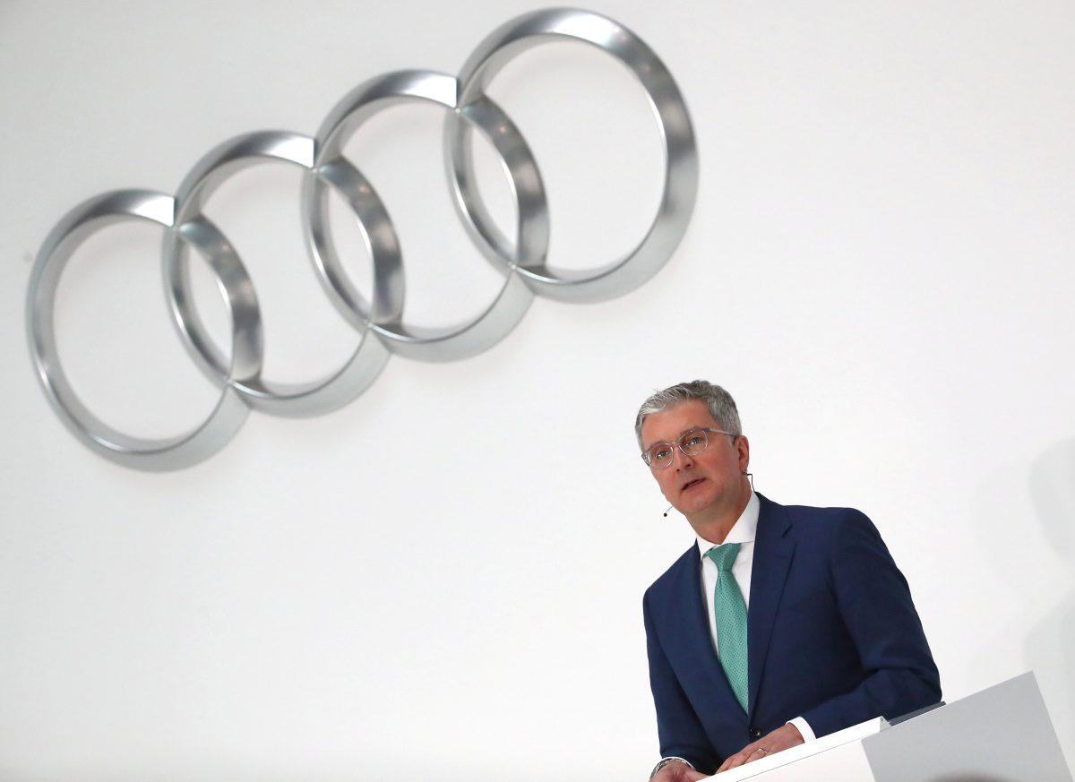 Audi CEO Rupert Stadler speaks during the company's annual news conference in Ingolstadt, Germany March 15, 2018. (Michael Dalder/File Photo/Reuters)