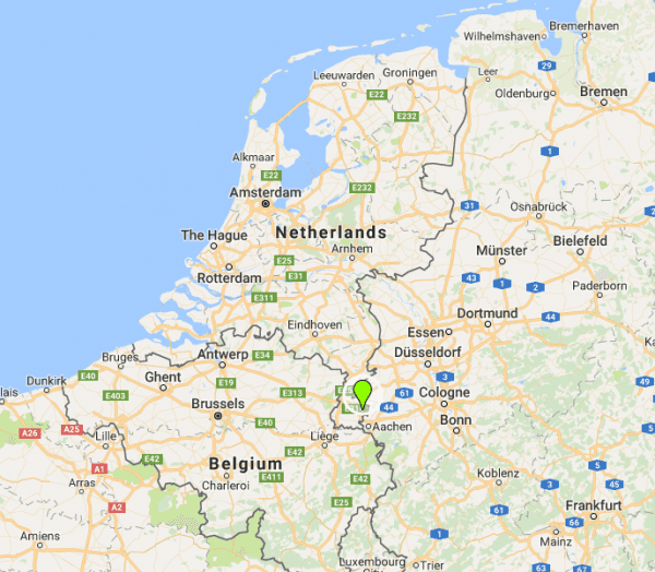 Landgraaf is near the German and Belgian borders. (Screenshot/Googlemaps)