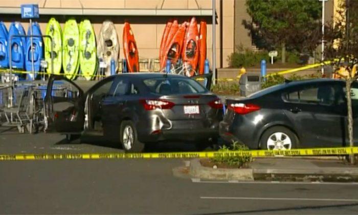 Shooting at Walmart in Washington state on June 17, 2018. (Screenshot via Fox News)