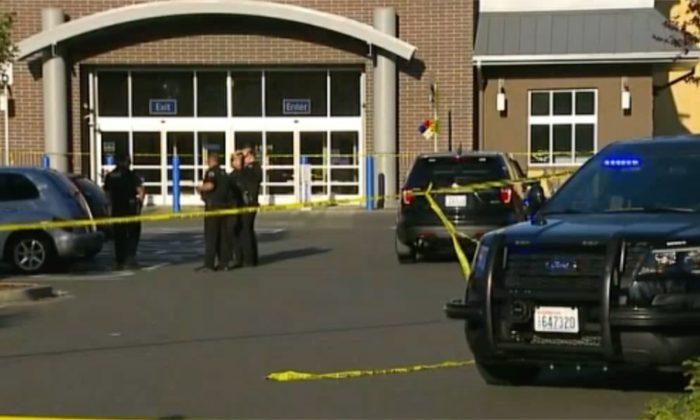 Shooting at Walmart in Washington State on June 17, 2018. (Screenshot via Fox News)