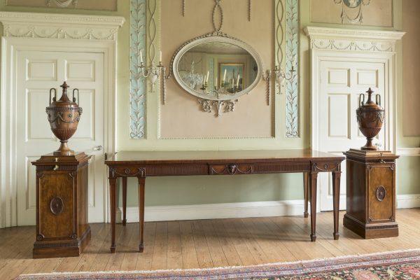 A Chippendale sideboard, circa 1773, in the dining room at Paxton House. (John Hammond)