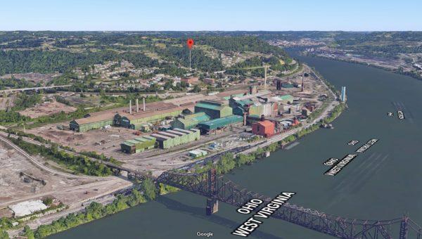Steel plant in Mingo Junction, Ohio. (Screenshot via Google Maps)