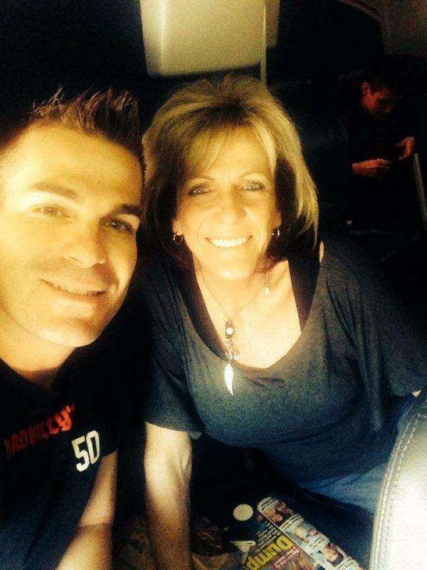 Sergeant Brandon Mendoza and his mother, Mary Ann Mendoza. (Courtesy of Mary Ann Mendoza)